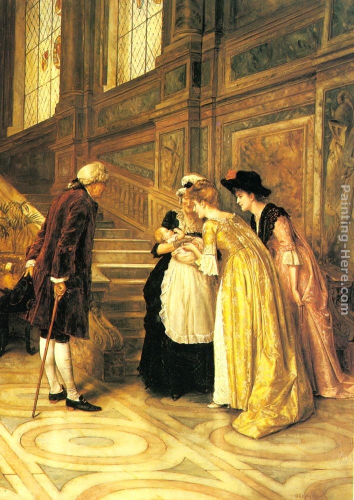George Goodwin Kilburne Admiring the Baby